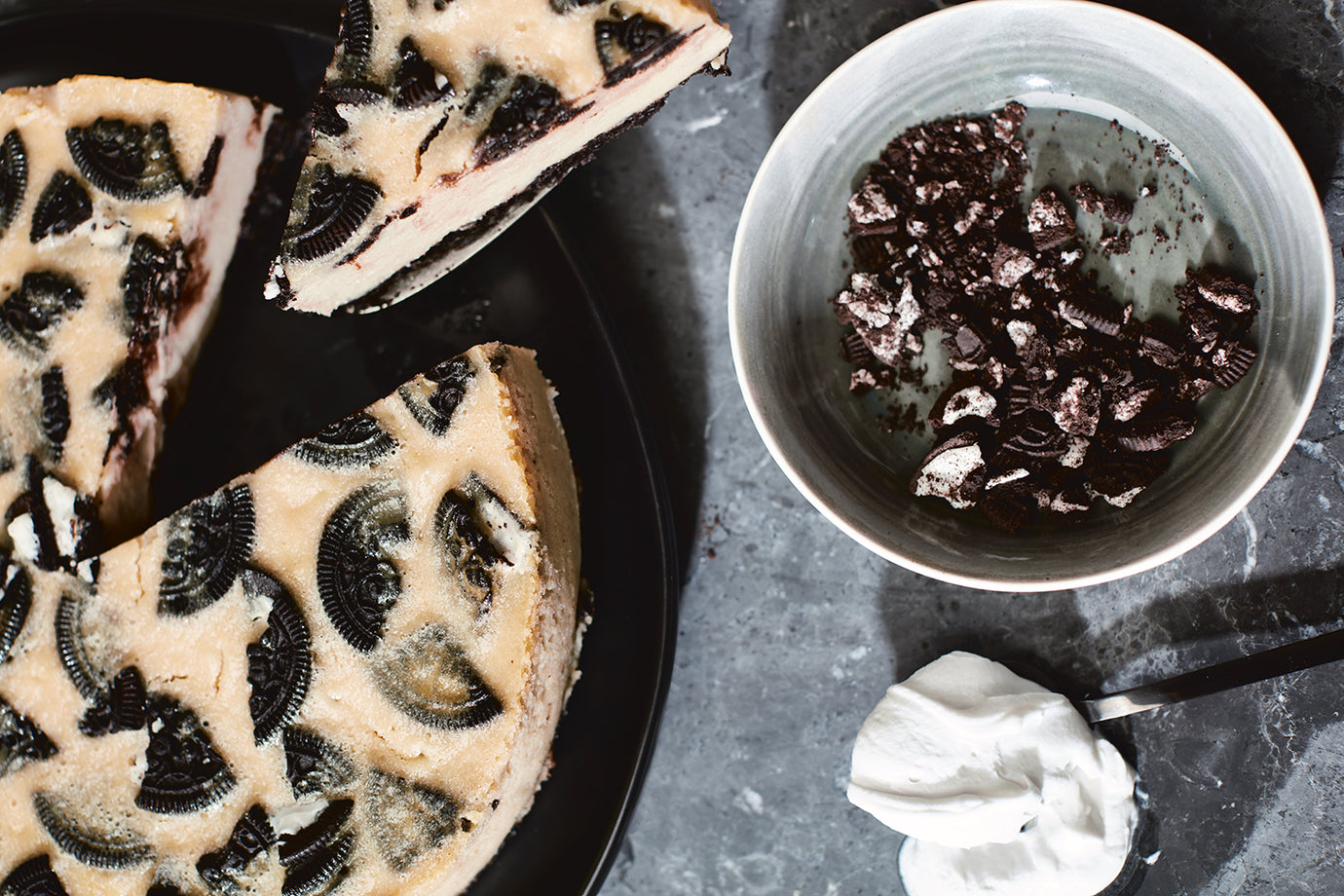 Cookies N’ Cream Cheezecake from Chef Charity Morgan