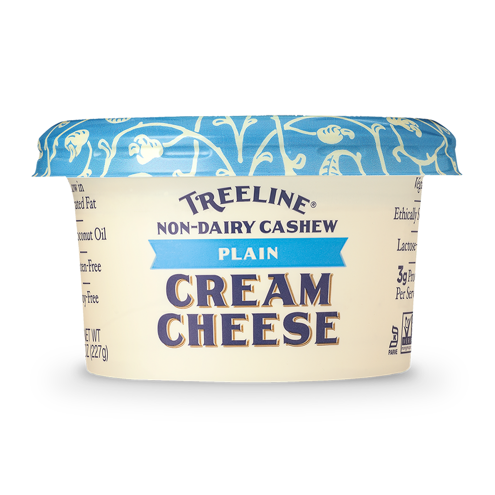 a photo of Treeline Plain Non-Dairy Cashew Cream Cheese