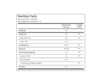 Bono Castelvetrano Olives Nutritional Label 