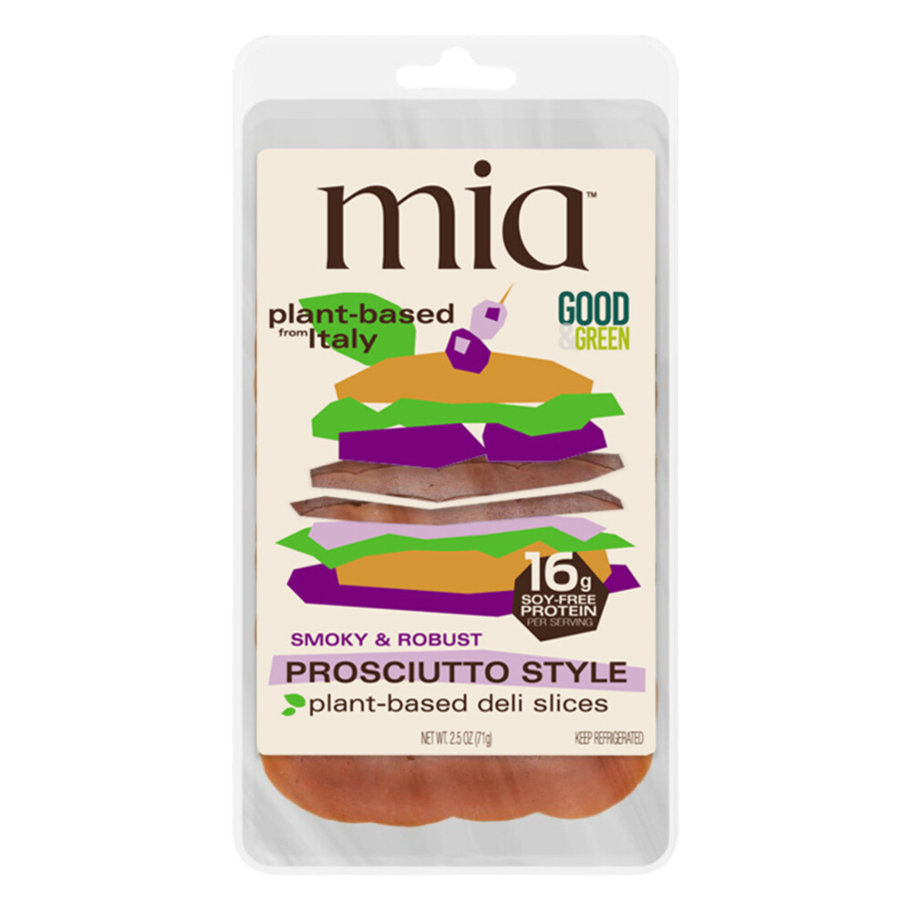 Mia prosciutto Vegan plant based deli slices