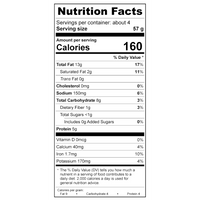 Treeline Cheese Vegan Ricotta Nutritional Label 