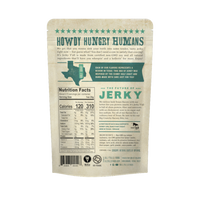 Its Jerky Yall plant based jerky Black pepper & Sea Salt nutritionals