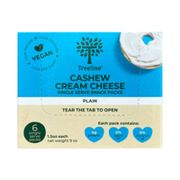 closed box of Treeline Plain Cream Cheese Snack Packs