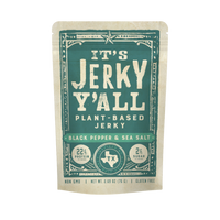 Its Jerky Yall plant based jerky Black pepper & Sea Salt